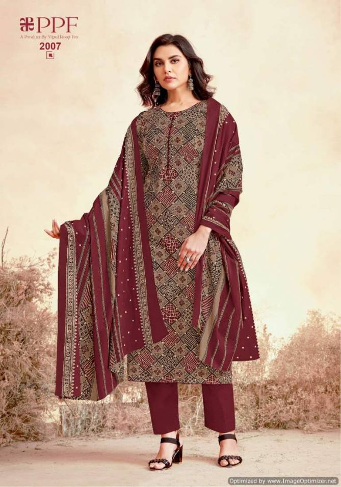 Prisha Vol 2 By Ppf Daily Wear Pure Cotton Dress Material Wholesale Market In Surat